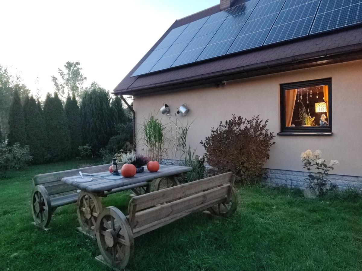 Smyrkowy Dom z kominkiem z gorącą balią koło Karpacza Janowice Wielkie Zewnętrze zdjęcie